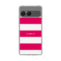 スリムプロテクションケース［ Big Border - Pink ］