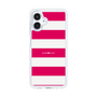 スリムプロテクションケース［ Big Border - Pink ］