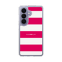 スリムプロテクションケース［ Big Border - Pink ］