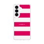 スリムプロテクションケース［ Big Border - Pink ］