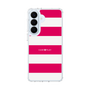 スリムプロテクションケース［ Big Border - Pink ］