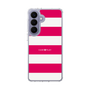 スリムプロテクションケース［ Big Border - Pink ］