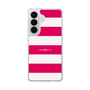 スリムプロテクションケース［ Big Border - Pink ］