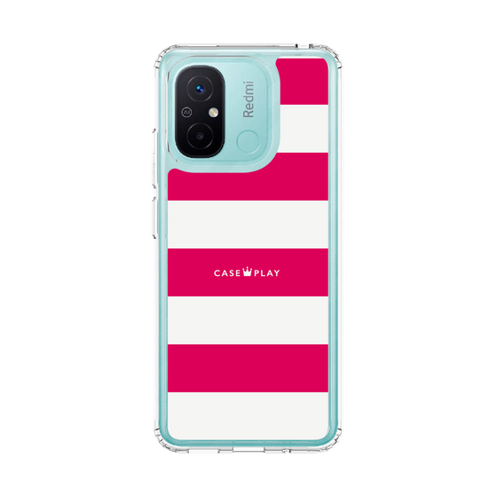 スリムプロテクションケース［ Big Border - Pink ］