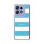 スリムプロテクションケース［ Big Border - Blue ］