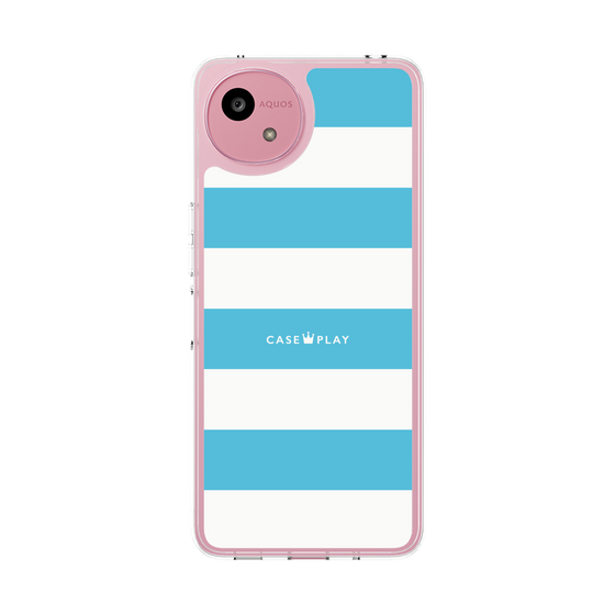 スリムプロテクションケース［ Big Border - Blue ］
