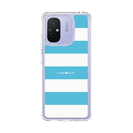 スリムプロテクションケース［ Big Border - Blue ］