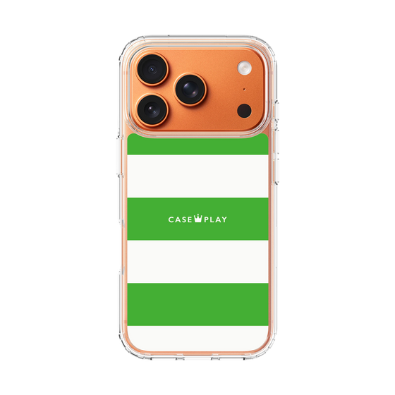 スリムプロテクションケース［ Big Border - Green ］