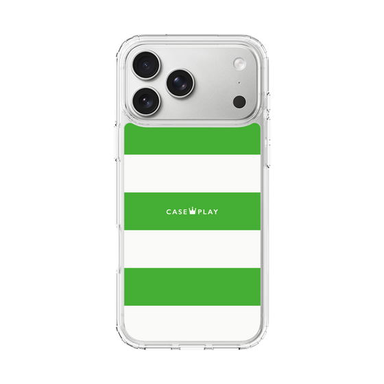 スリムプロテクションケース［ Big Border - Green ］
