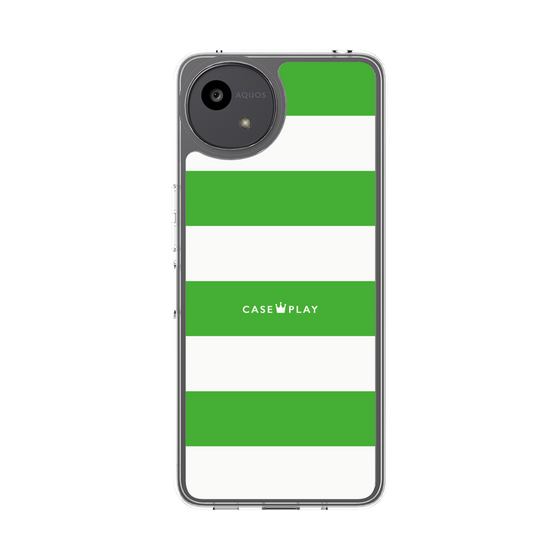 スリムプロテクションケース［ Big Border - Green ］