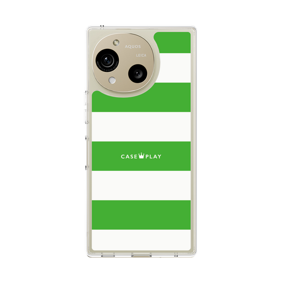 スリムプロテクションケース［ Big Border - Green ］
