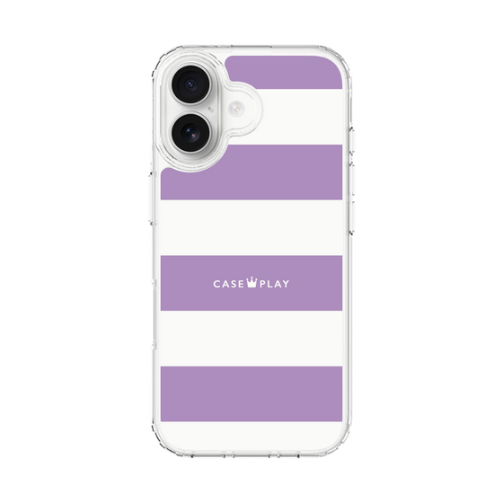 スリムプロテクションケース［ Big Border - Purple ］