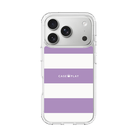 スリムプロテクションケース［ Big Border - Purple ］