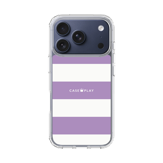 スリムプロテクションケース［ Big Border - Purple ］