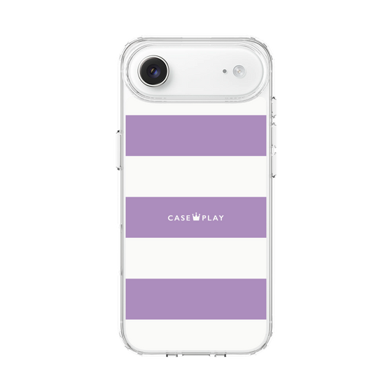 スリムプロテクションケース［ Big Border - Purple ］