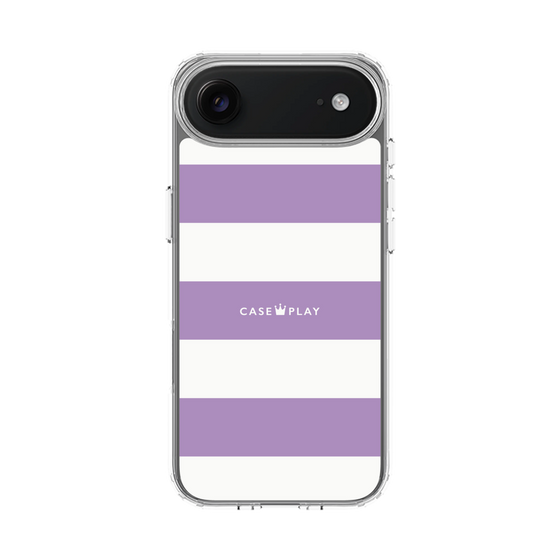 スリムプロテクションケース［ Big Border - Purple ］