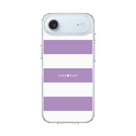 スリムプロテクションケース［ Big Border - Purple ］