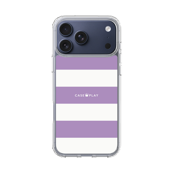 スリムプロテクションケース［ Big Border - Purple ］