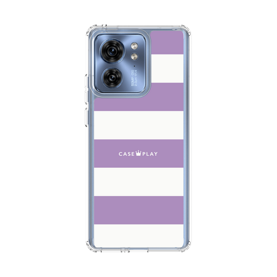 スリムプロテクションケース［ Big Border - Purple ］
