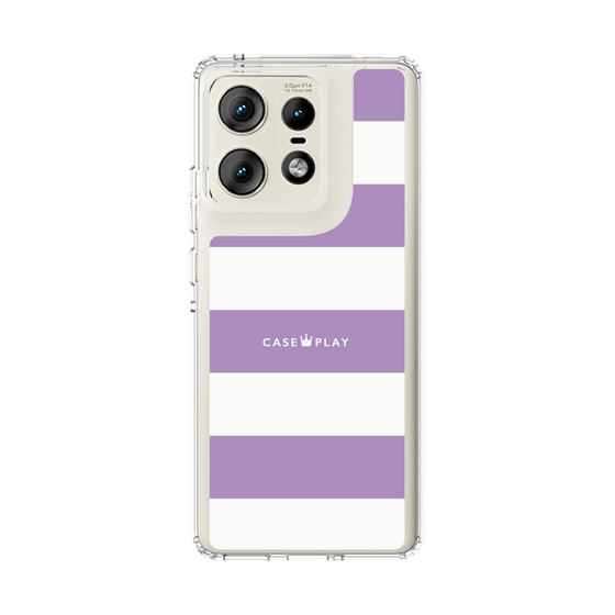 スリムプロテクションケース［ Big Border - Purple ］