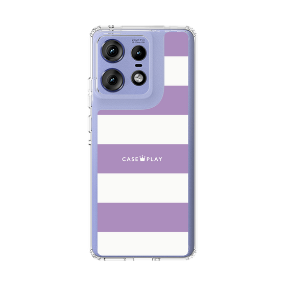 スリムプロテクションケース［ Big Border - Purple ］