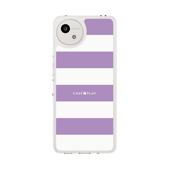 スリムプロテクションケース［ Big Border - Purple ］