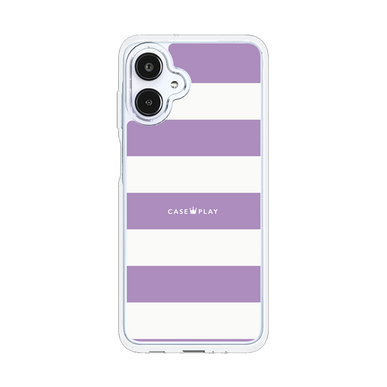 スリムプロテクションケース［ Big Border - Purple ］