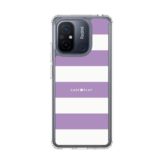 スリムプロテクションケース［ Big Border - Purple ］