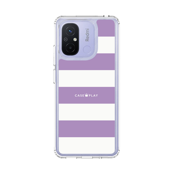 スリムプロテクションケース［ Big Border - Purple ］