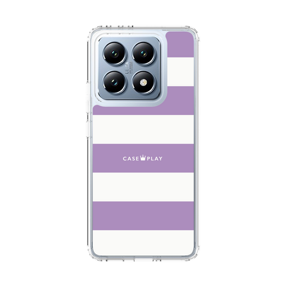スリムプロテクションケース［ Big Border - Purple ］