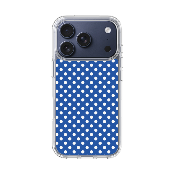 スリムプロテクションケース［ Small Dot - Blue ］