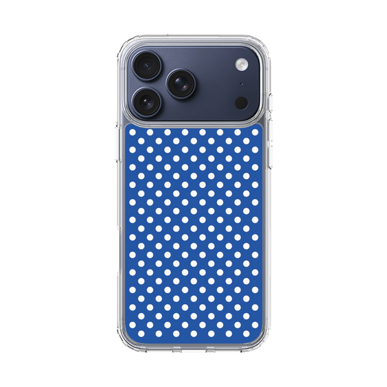 スリムプロテクションケース［ Small Dot - Blue ］