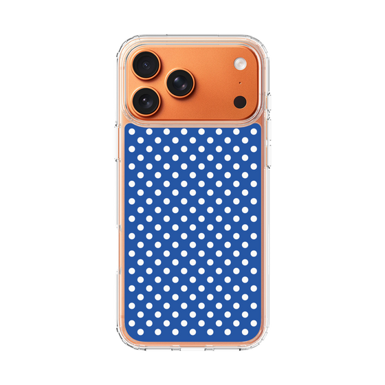 スリムプロテクションケース［ Small Dot - Blue ］