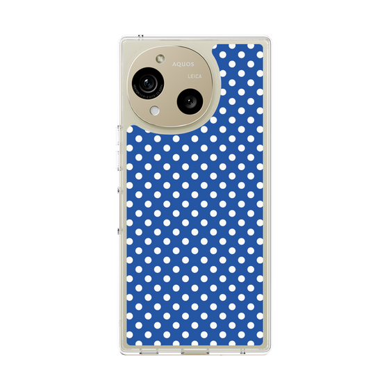 スリムプロテクションケース［ Small Dot - Blue ］