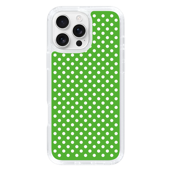 スリムプロテクションケース［ Small Dot - Green ］