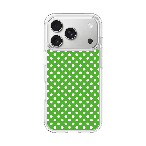 スリムプロテクションケース［ Small Dot - Green ］