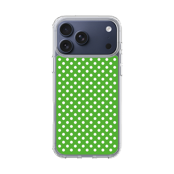 スリムプロテクションケース［ Small Dot - Green ］