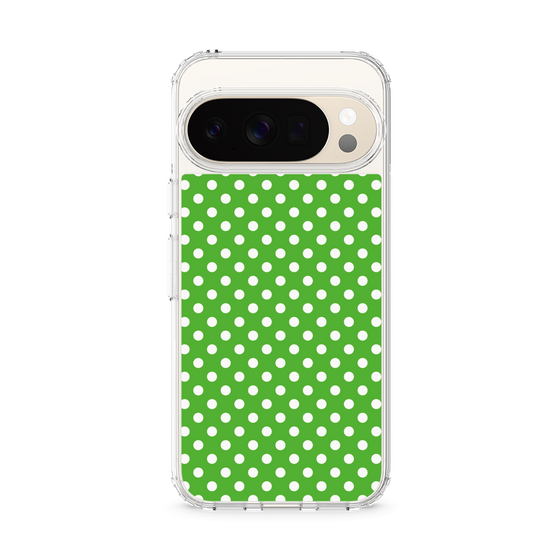 スリムプロテクションケース［ Small Dot - Green ］