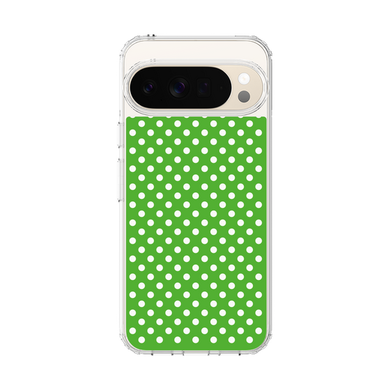 スリムプロテクションケース［ Small Dot - Green ］