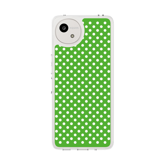 スリムプロテクションケース［ Small Dot - Green ］