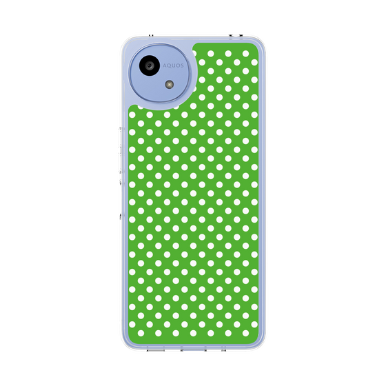 スリムプロテクションケース［ Small Dot - Green ］