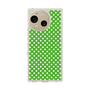 スリムプロテクションケース［ Small Dot - Green ］