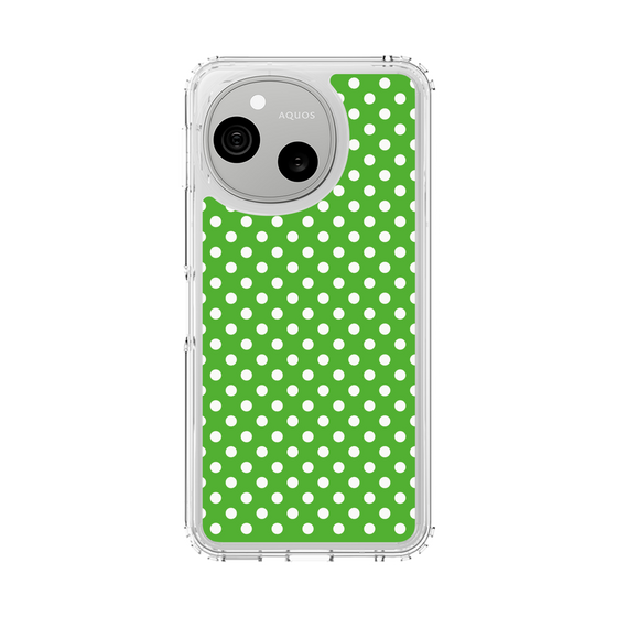 スリムプロテクションケース［ Small Dot - Green ］