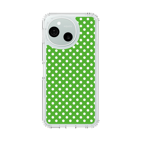 スリムプロテクションケース［ Small Dot - Green ］