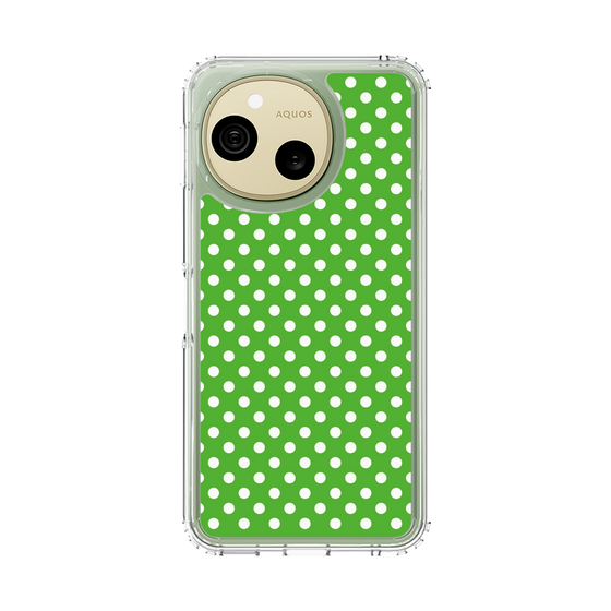 スリムプロテクションケース［ Small Dot - Green ］