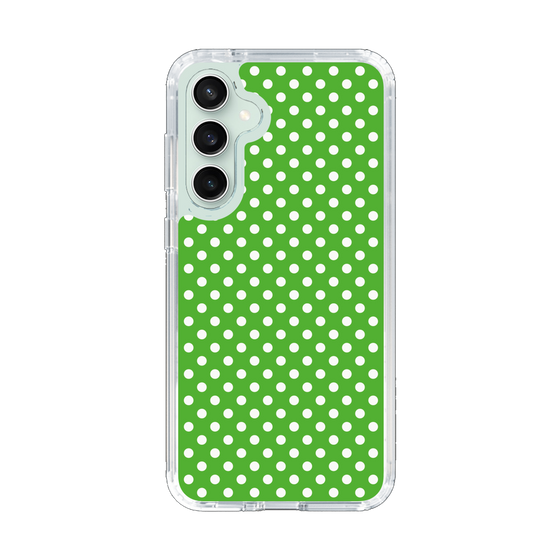 スリムプロテクションケース［ Small Dot - Green ］