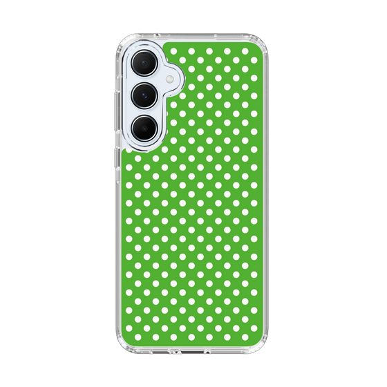 スリムプロテクションケース［ Small Dot - Green ］