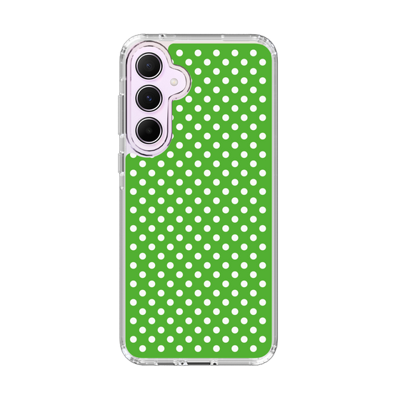 スリムプロテクションケース［ Small Dot - Green ］