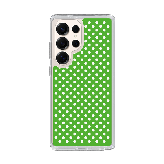 スリムプロテクションケース［ Small Dot - Green ］