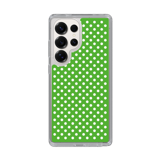 スリムプロテクションケース［ Small Dot - Green ］